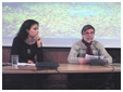 la relatrice Chiara Tosi e il coordinatore Roberto De Bernardis